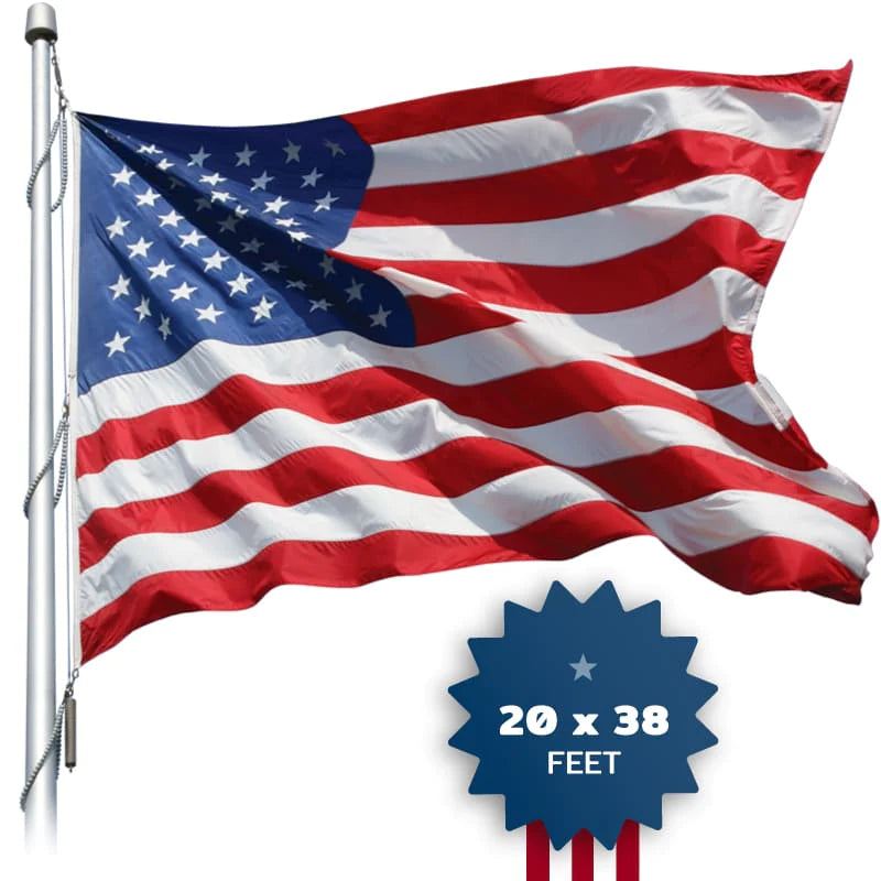 20' x 38' American Flag - Nylon NF38