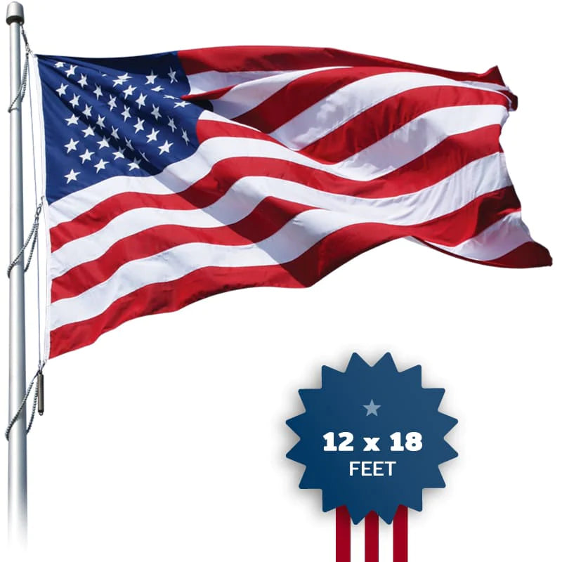 12' x 18' American Flag - Polyester PF18