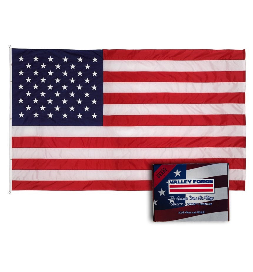 Perma-Nyl 15' x 25' Nylon, Roped U.S. Flag