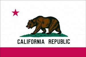 8X12FT Perma-Nyl CALIFORNIA ROPED FLAG