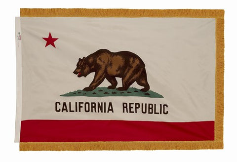 3X5FT CROWN Perma-Nyl CALIFORNIA DYED FLAG