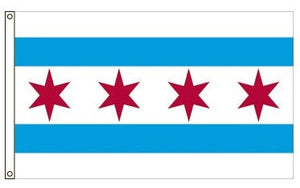 2X3FT Perma-Nyl CITY OF CHICAGO FLAG