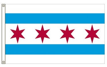 4X6FT PN CITY OF CHICAGO FLAG