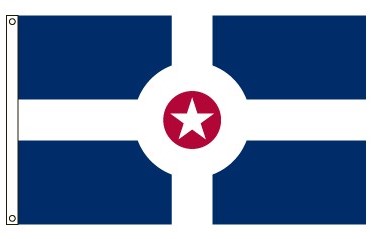 4X6 Nylon City of Indianapolis Flag