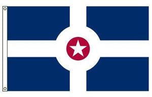 2X3 Nylon City of Indianapolis Flag