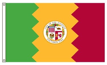 2X3FT Perma-Nyl CITY OF LOS ANGELES FLAG
