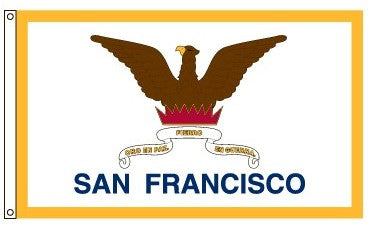 5X8 Nylon City of San Francisco Flag