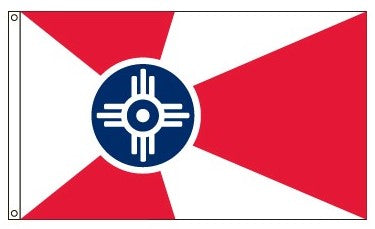 5X8 Nylon City of Wichita Flag