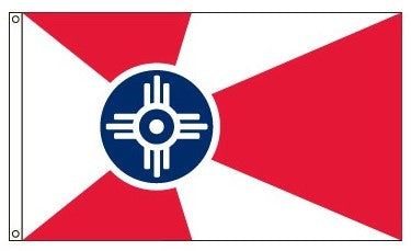6X10 Nylon City of Wichita Flag