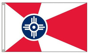 2X3 Nylon City of Wichita Flag