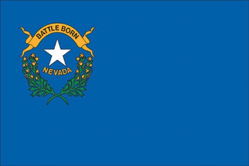 8X12FT Perma-Nyl NEVADA ROPED FLAG