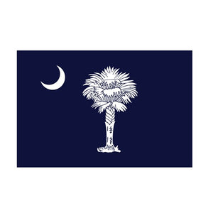 8X12FT Perma-Nyl SOUTH CAROLINA ROPED FLAG