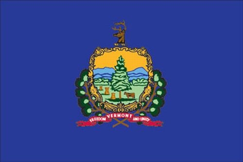 8X12FT Perma-Nyl VERMONT ROPED FLAG