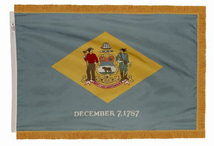 3X5FT CROWN  Perma-Nyl  DELAWARE DYED FLAG
