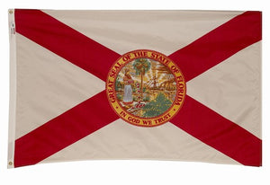 2X3FT  Perma-Nyl  FLORIDA DYED FLAG