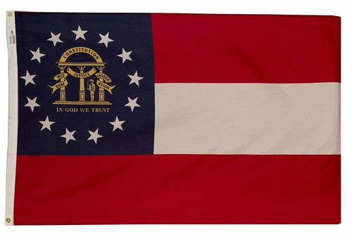 6X10FT  Perma-Nyl  NEW GEORGIA (2003) FLAG