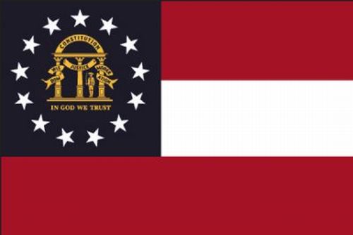 8x12FT  Perma-Nyl  NEW GEORGIA (2003) FLAG