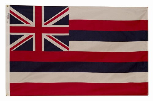8X12FT Perma-Nyl HAWAII ROPED FLAG