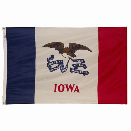 2X3FT Perma-Nyl IOWA DYED FLAG