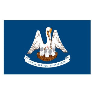 8X12FT Perma-Nyl LOUISIANA FLAG - NEW 2011