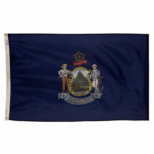 4X6FT Perma-Nyl MAINE DYED FLAG