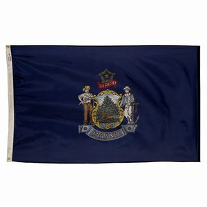 3X5FT Perma-Nyl MAINE DYED FLAG