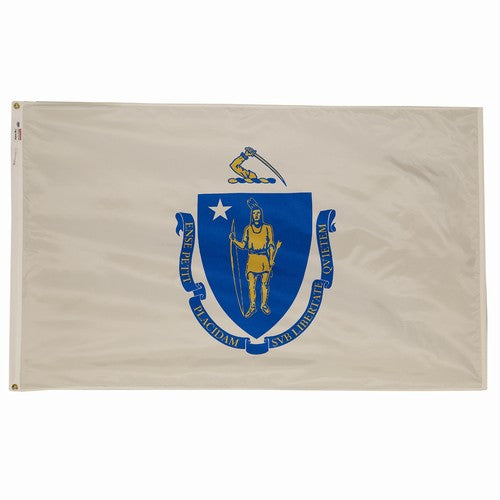 2X3FT Perma-Nyl MASSACHUSETTS DYED FLAG