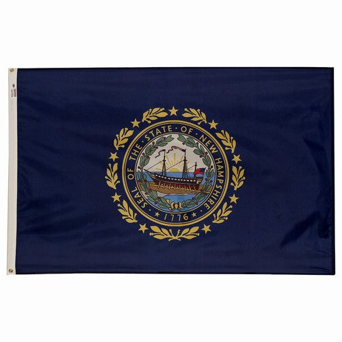 3X5FT Perma-Nyl NEW HAMPSHIRE DYED FLAG