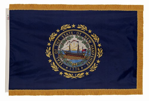 3X5FT CROWN Perma-Nyl NEW HAMPSHIRE DYED FLAG