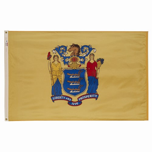 2X3FT Perma-Nyl NEW JERSEY DYED FLAG