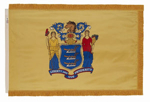 3X5FT CROWN Perma-Nyl NEW JERSEY DYED FLAG