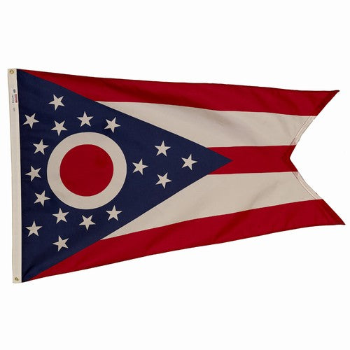 2X3FT Perma-Nyl OHIO DYED FLAG