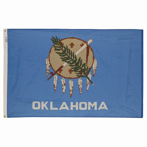 5X8FT Perma-Nyl OKLAHOMA DYED FLAG