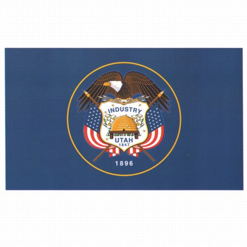2X3FT Perma-Nyl UTAH DYED FLAG