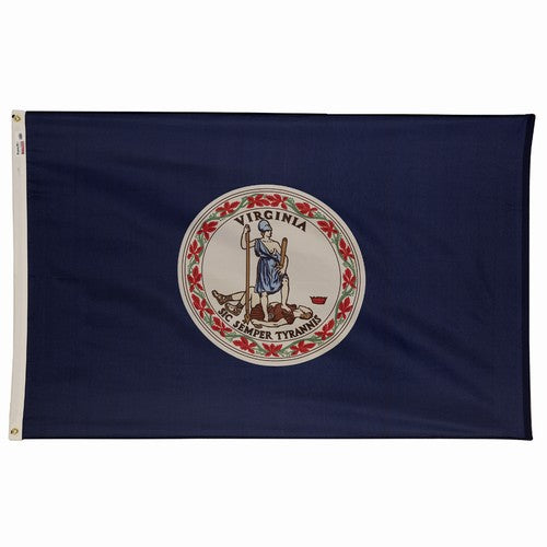 3X5FT Perma-Nyl VIRGINIA DYED FLAG