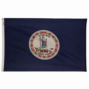 4X6FT Perma-Nyl VIRGINIA DYED FLAG