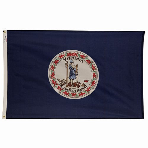 2X3FT Perma-Nyl VIRGINIA DYED FLAG