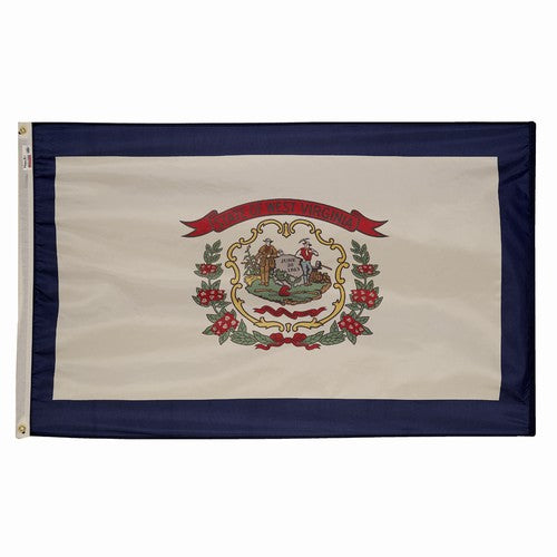 5X8FT Perma-Nyl WEST VIRGINIA DYED FLAG