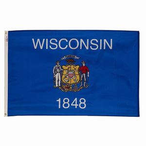 5X8FT Perma-Nyl WISCONSIN DYED FLAG