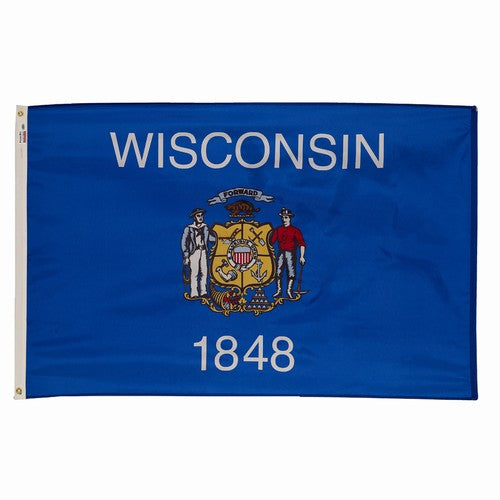 4X6FT Perma-Nyl WISCONSIN DYED FLAG