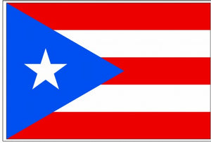 5X8FT Perma-Nyl PUERTO RICO ACID DYED FLAG