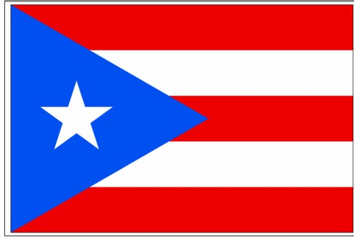 4X6IN VALPRIN PUERTO RICO MOUNTED FLAG
