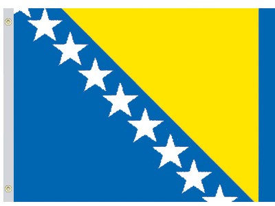 Perma-Nyl 2' x 3' Nylon Bosnia-Herzegovina Flag