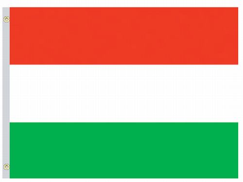 Valprin 4 x 6 Inch Hungary Stick Flag (minimum order 12)