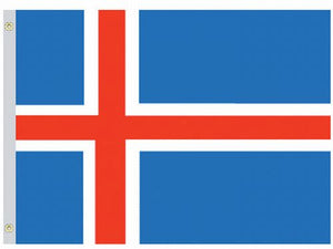Valprin 4 x 6 Inch Iceland Stick Flag (minimum order 12)