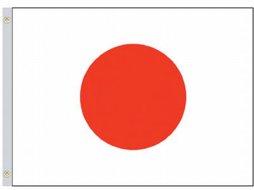 Valprin 4 x 6 Inch Japan Stick Flag (minimum order 12)