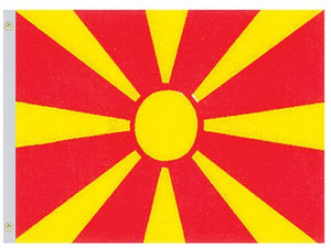 Valprin 4 x 6 Inch Macedonia Stick Flag (minimum order 12)