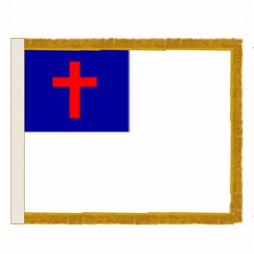 Perma-Nyl 3'x5' Nylon Indoor Christian Flag