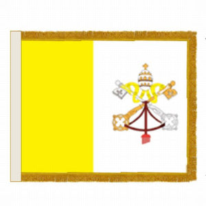 Perma-Nyl 3'x5' Nylon Indoor Papal/Vatican Flag
