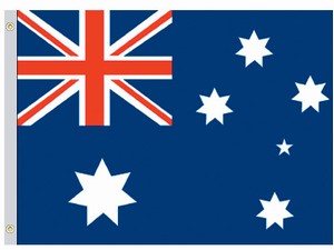 Valprin 4x6 Inch Australia Stick Flag (minimum order 12)